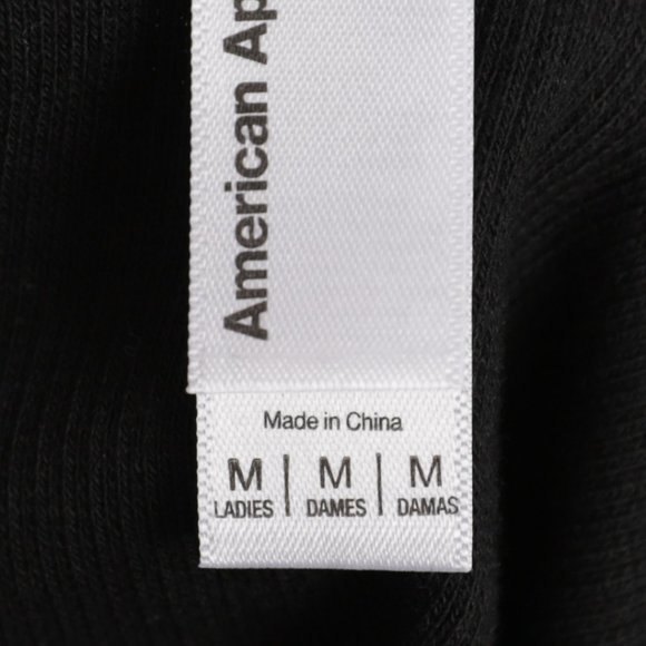 NWOT American Apparel Bodysuit Black - Picture 3 of 3